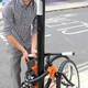 Illustration for article titled This Bendable Bike Can Tie Itself to a Lamp Post